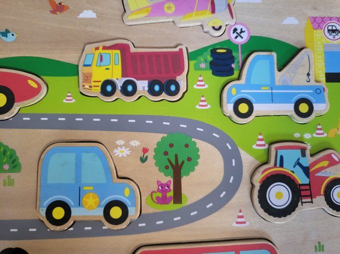 Puzzle "moyens de transport" - dès 18 mois
