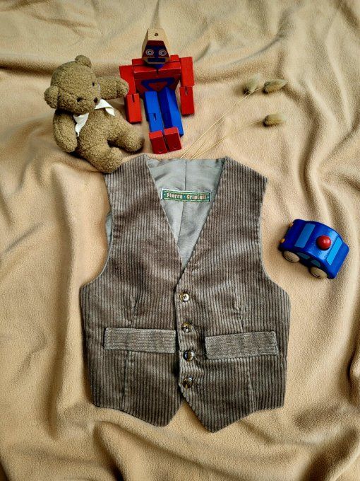 Gilet bébé "garçon de café" - 6 mois 