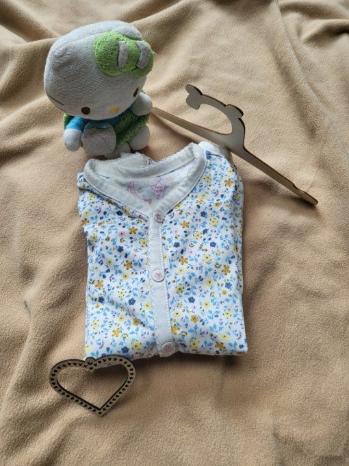 Body fille à fleurs - 1 mois