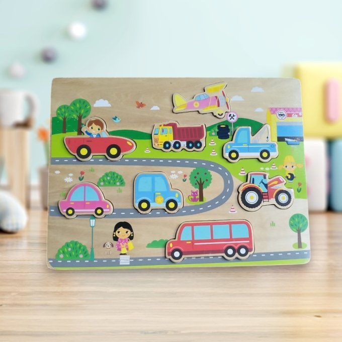 Puzzle "moyens de transport" - dès 18 mois