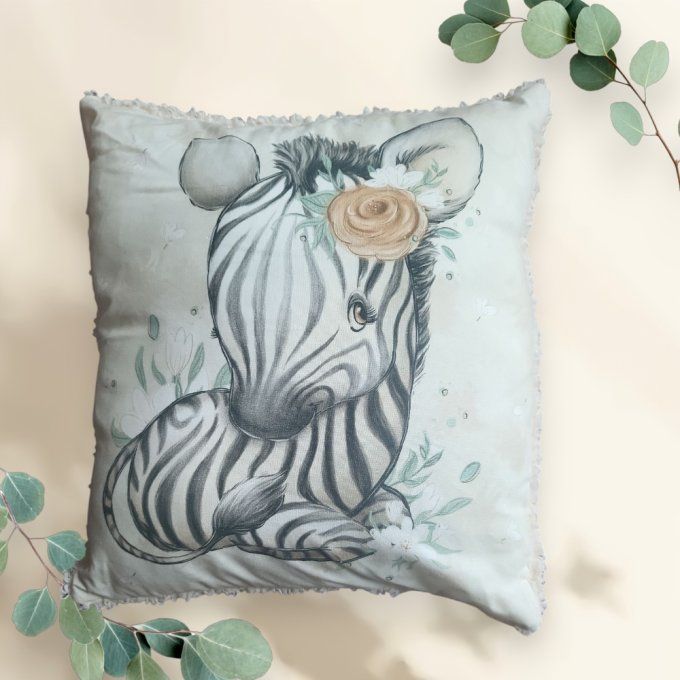 coussin "zèbre" (35x35 cm)