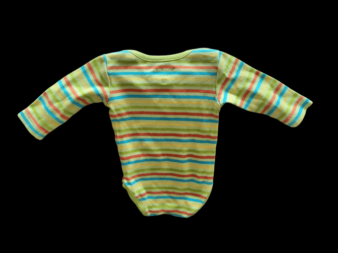 Body bébé rayé - 1 mois