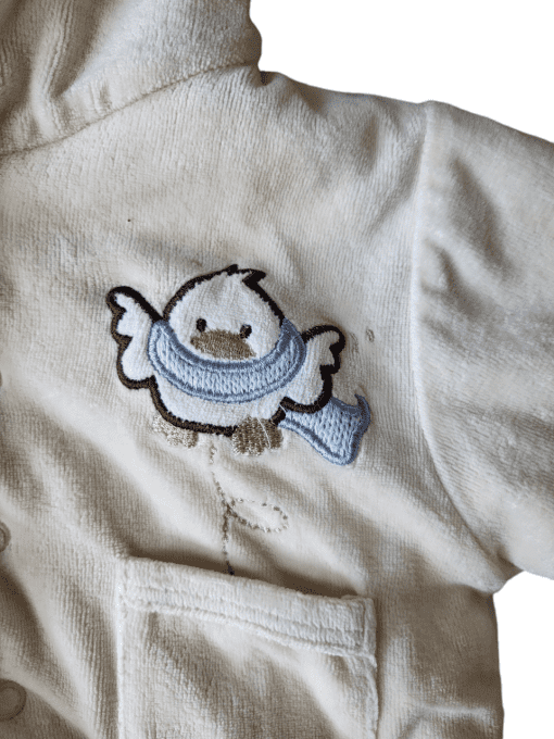 Gilet jaune à capuche - Naissance 