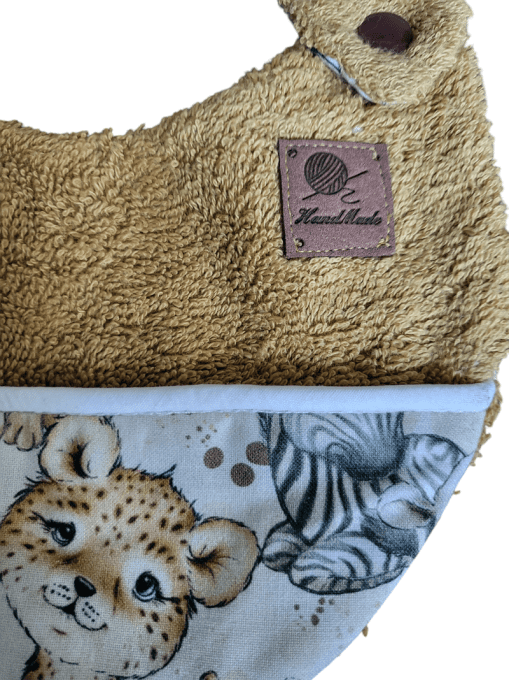 Bavoir "animaux de la savane" - dès la naissance 