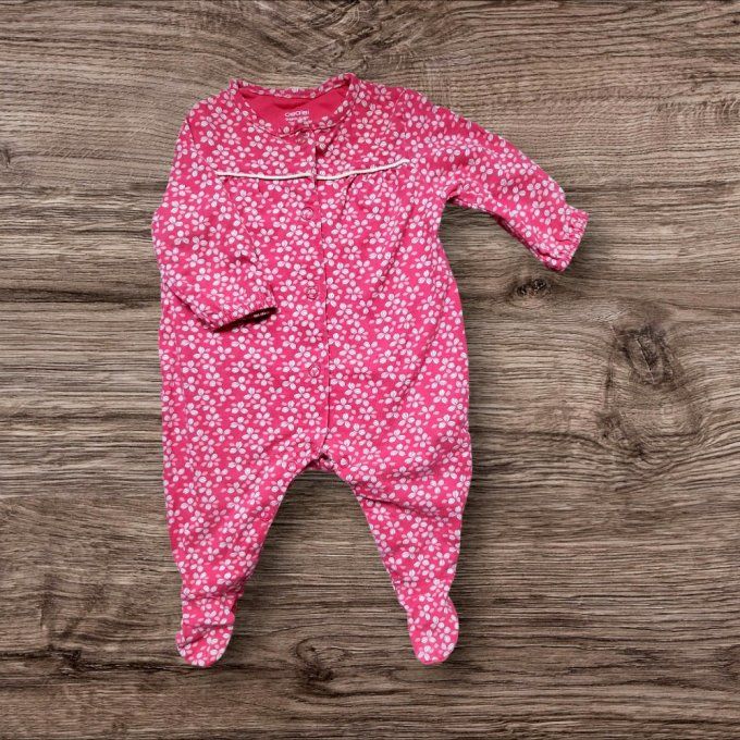 Pyjama fille à fleurs - 1 mois
