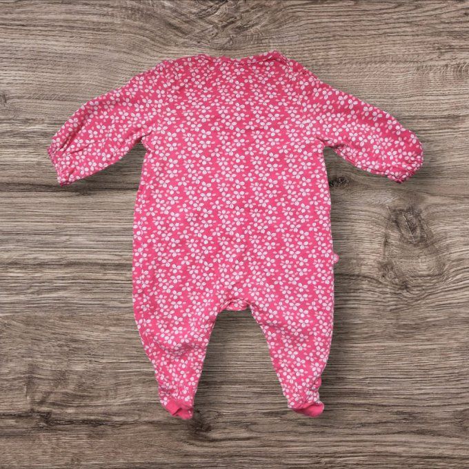 Pyjama fille à fleurs - 1 mois
