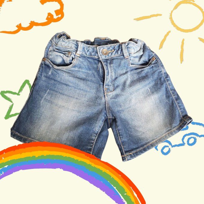 Short fille en jean - 6 / 7 ans