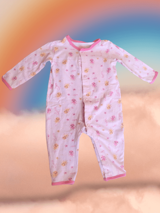 Pyjama rose "pieuvre" - 3/6 mois