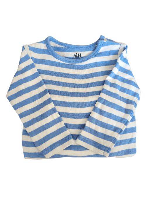 Body rayé bleu - 4/6 mois