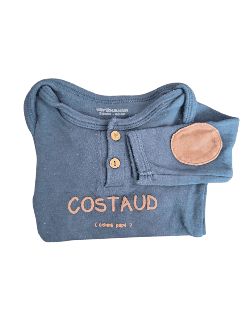 Body "costaud comme Papa" - 3 mois