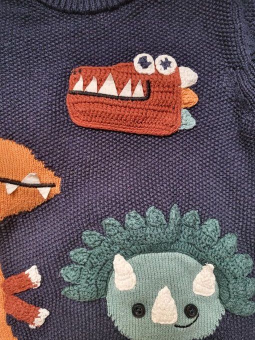 Pull "dinosaures" - 12/18 mois 
