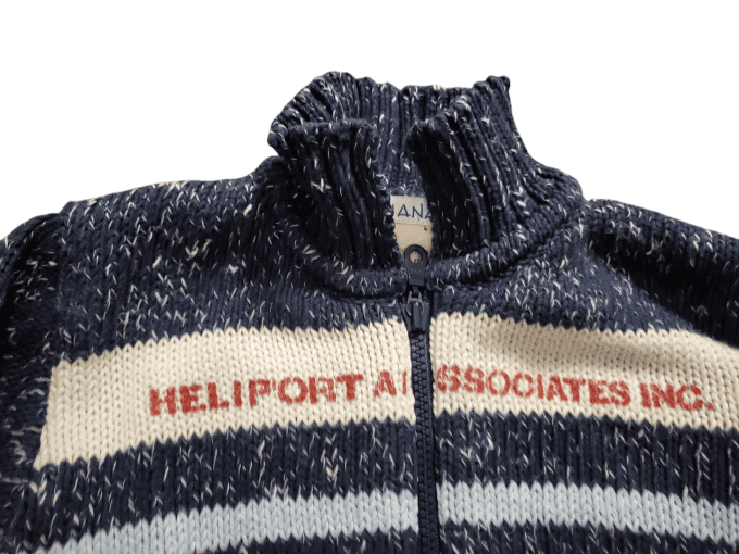 Gilet bleu rayé - 3/6 mois 