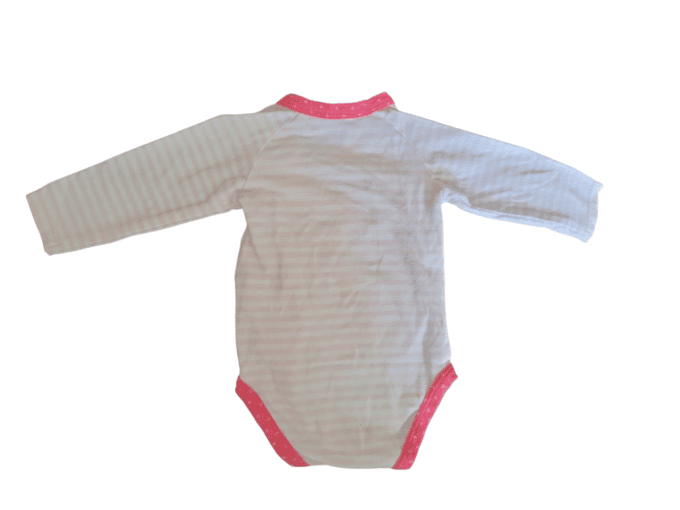 Body fleurs roses - 1 mois