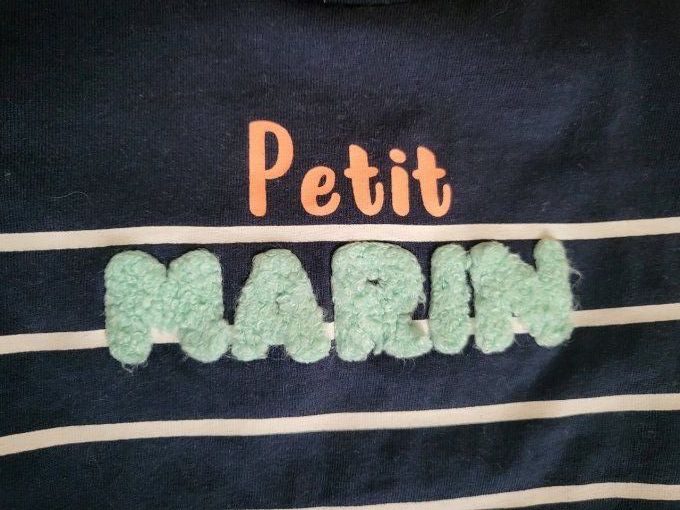 T.Shirt rayé "petit marin" - 6 mois