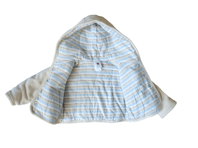 Gilet jaune à capuche - Naissance 